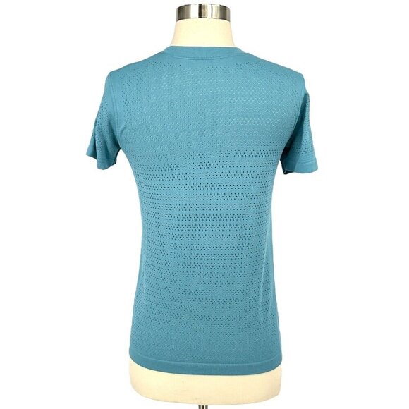 Lululemon Breeze By Short Sleeve *Squad Ice Cave Size 4 / 6 Mesh Run Gym - Picture 2 of 5